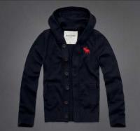 heren abercrombie and fitch truien knop hooded donkerblauw rood Store Arnhem ilmc9573